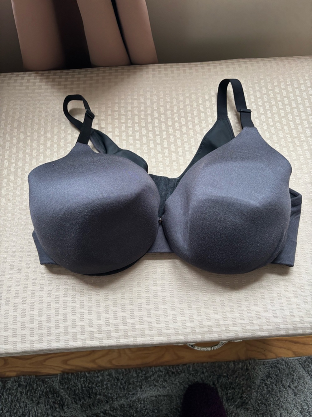 Lane Bryant Invisible Backsmoother Lightly Lined Full Coverage Bra-Black